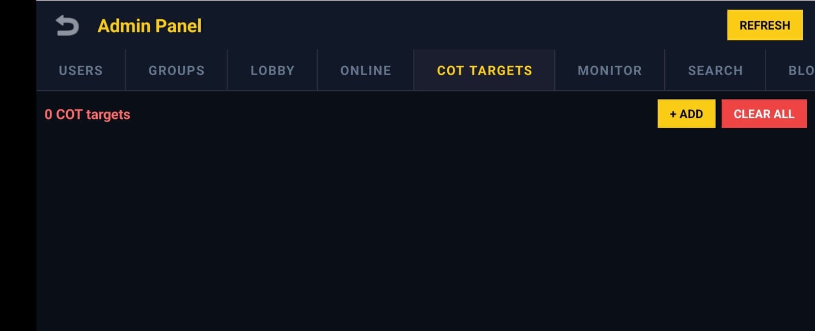 GeoOps COT target tracking